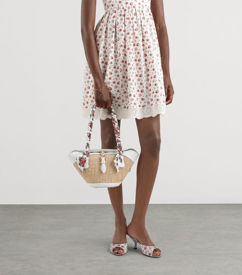 Dolce&Gabbana Raffia Capri Coppa shoulder bag, imported from the UK
