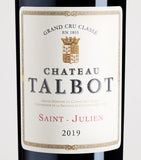 Château Talbot red wine 2019 vintage 75cl - British product