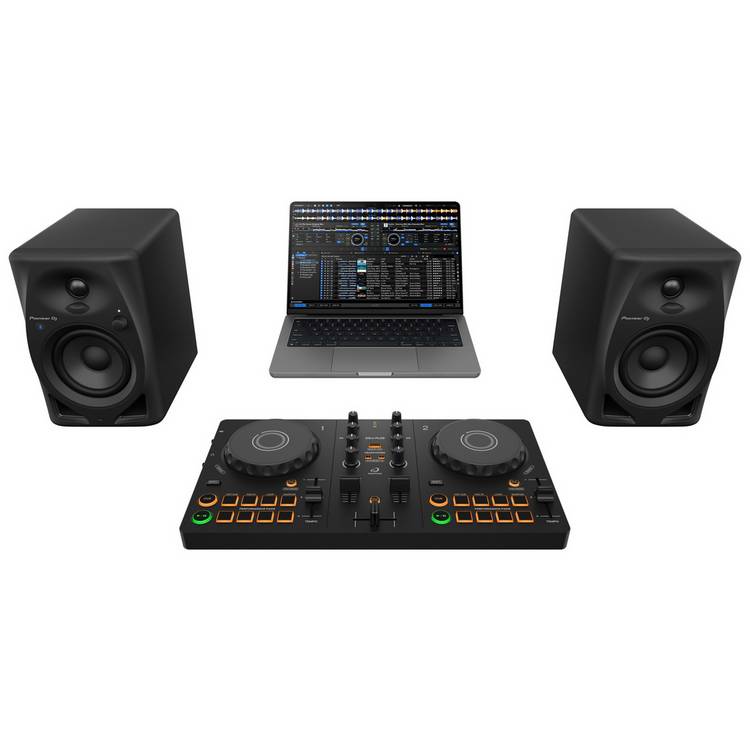 AlphaTheta DDJ-FLX2 DJ controller, compact design, imported from the UK