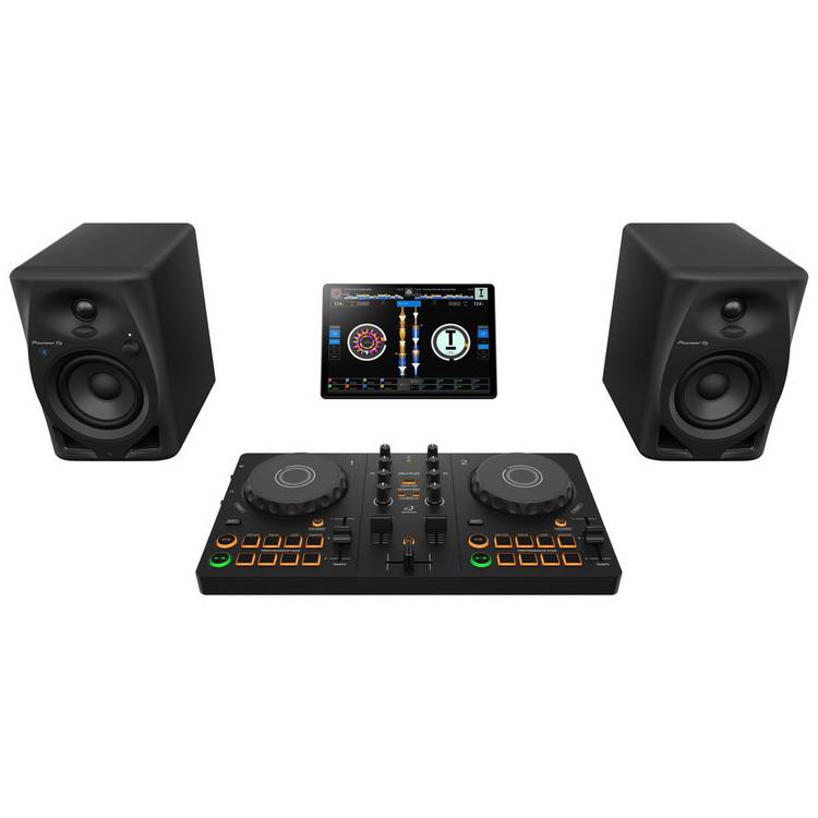 AlphaTheta DDJ-FLX2 DJ controller, compact design, imported from the UK