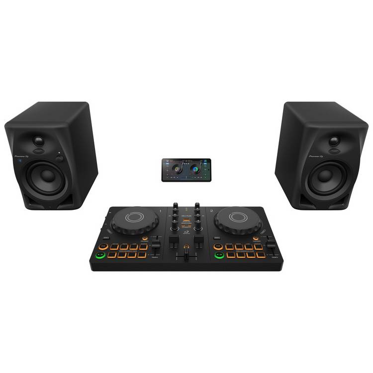 AlphaTheta DDJ-FLX2 DJ controller, compact design, imported from the UK