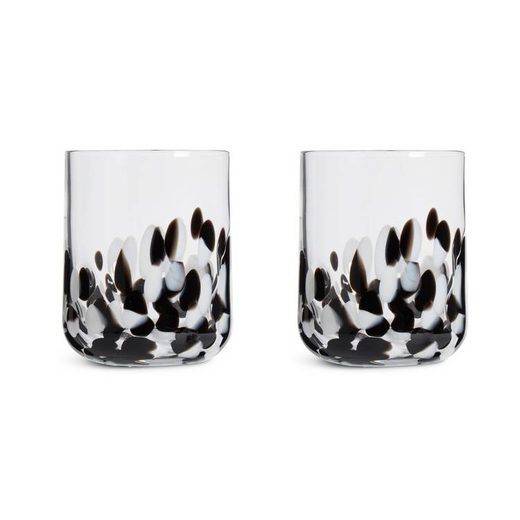 Habitat Confetti Tumbler Glasses set of two 290ml, imported from the UK