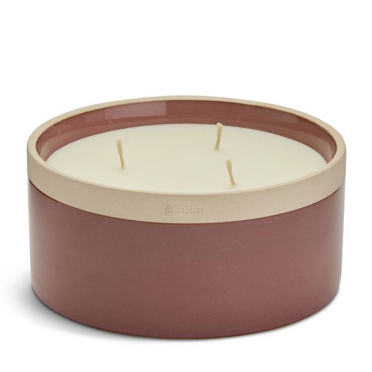 Habitat multiwick candle Patchouli and Plum 15cm, imported from the UK