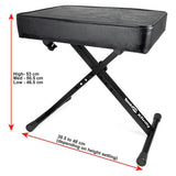 RockJam keyboard bench with padded seat, imported from the UK