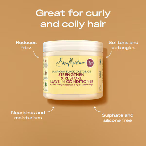 SheaMoisture Jamaican Black leave-in conditioner 431ml (British brand)