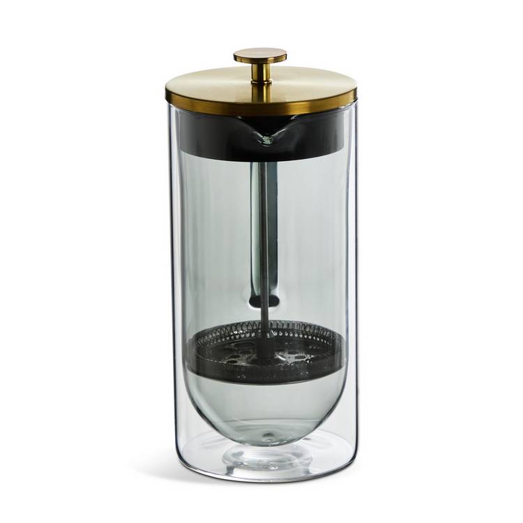Habitat smoked glass cafetiere, 8 cup 1000ml, UK version