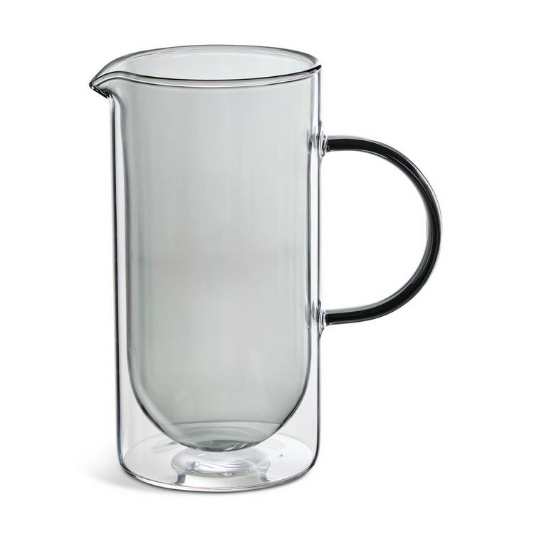 Habitat smoked glass cafetiere, 8 cup 1000ml, UK version