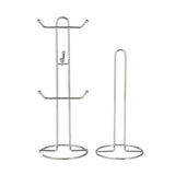 Argos Home mug tree and kitchen roll holder chrome (British brand)