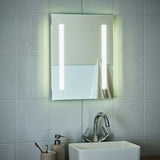 Argos Home bathroom mirror LED battery powered white 50x39cm, UK version