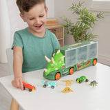Teamsterz Dino Transporter toy case with 3 dinosaur vehicles, UK version