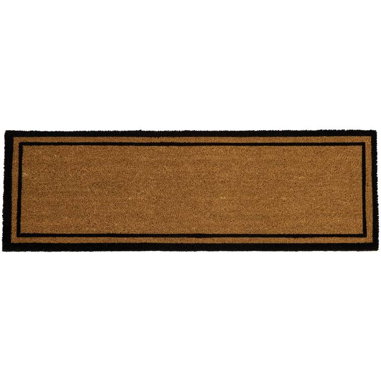 Argos Home coir doormat long border 40x120cm, imported from the UK
