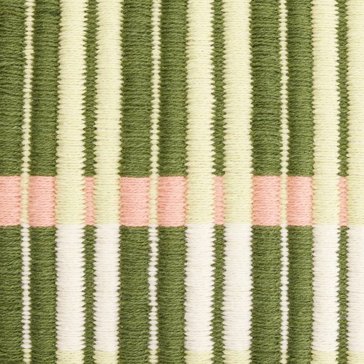 Habitat woven stripe cushion green 43x43cm - British product