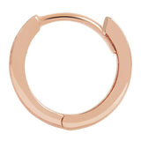 Revere 9ct rose gold huggie hoop earrings, imported from the UK