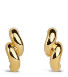 Alaïa Torsion drop earrings brass, imported from the UK