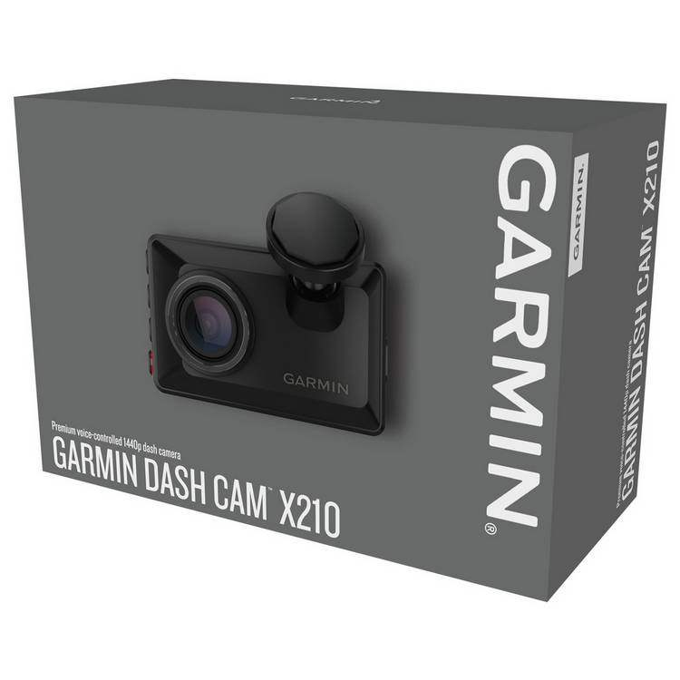 Garmin X210 dash cam 1440p HD with wide angle lens, UK version