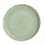 Habitat 12 piece reactive stoneware dinner set in green, British product