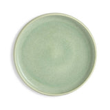 Habitat 12 piece reactive stoneware dinner set in green, British product