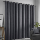 Fusion dim out curtains charcoal 117x137cm - British product