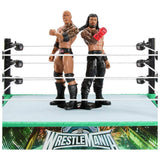 Mattel WWE Bloodline Rules playset with WrestleMania ring and 2 action figures, imported from the UK