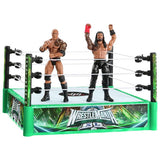 Mattel WWE Bloodline Rules playset with WrestleMania ring and 2 action figures, imported from the UK