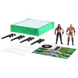 Mattel WWE Bloodline Rules playset with WrestleMania ring and 2 action figures, imported from the UK