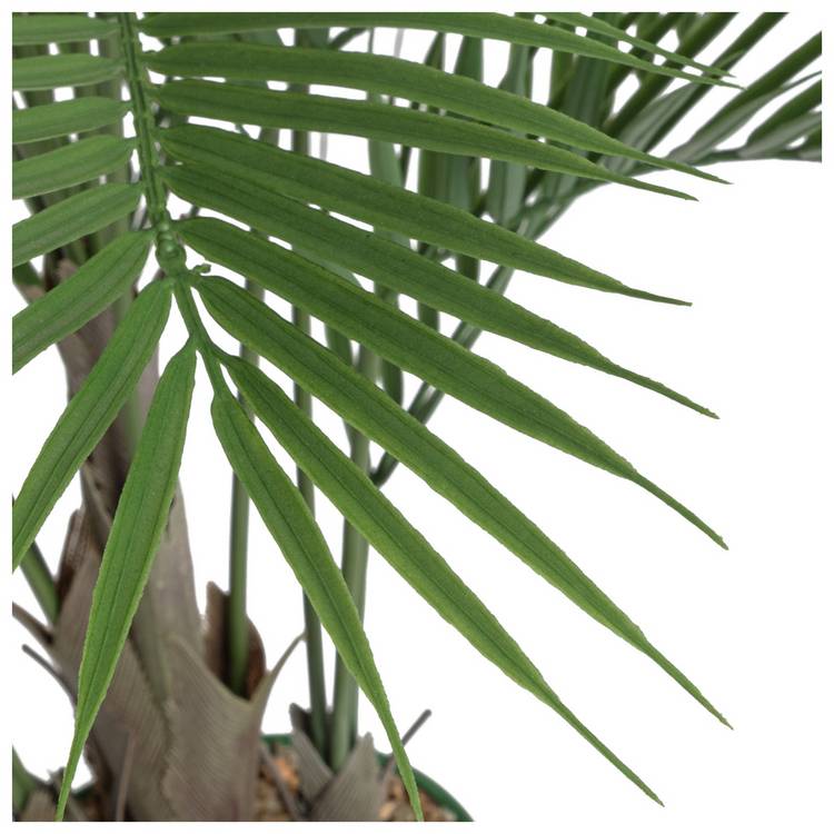 Home faux palm tree 44 inch striped ceramic pot, UK version