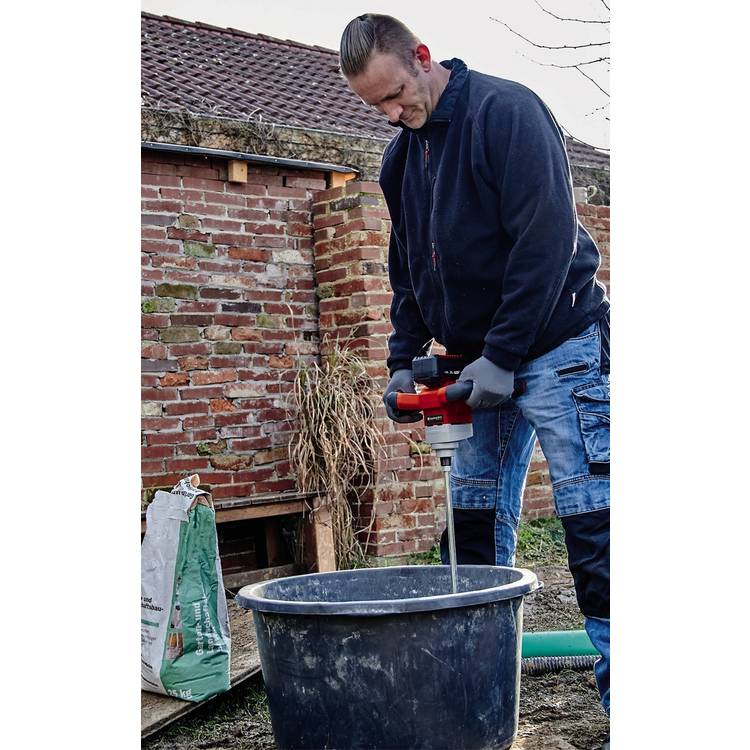 Einhell cordless paint and mortar mixer (British brand)