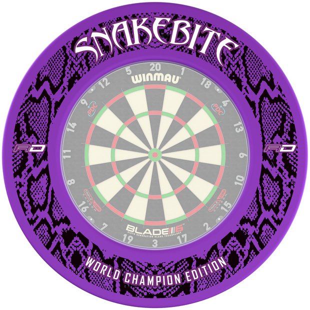 Red Dragon Peter Wright Snakebite dartboard surround (British brand)