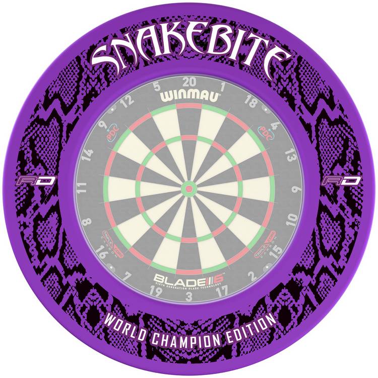 Red Dragon Peter Wright Snakebite dartboard surround (British brand)