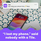 Tile Mate Black Bluetooth tracker, imported from the UK