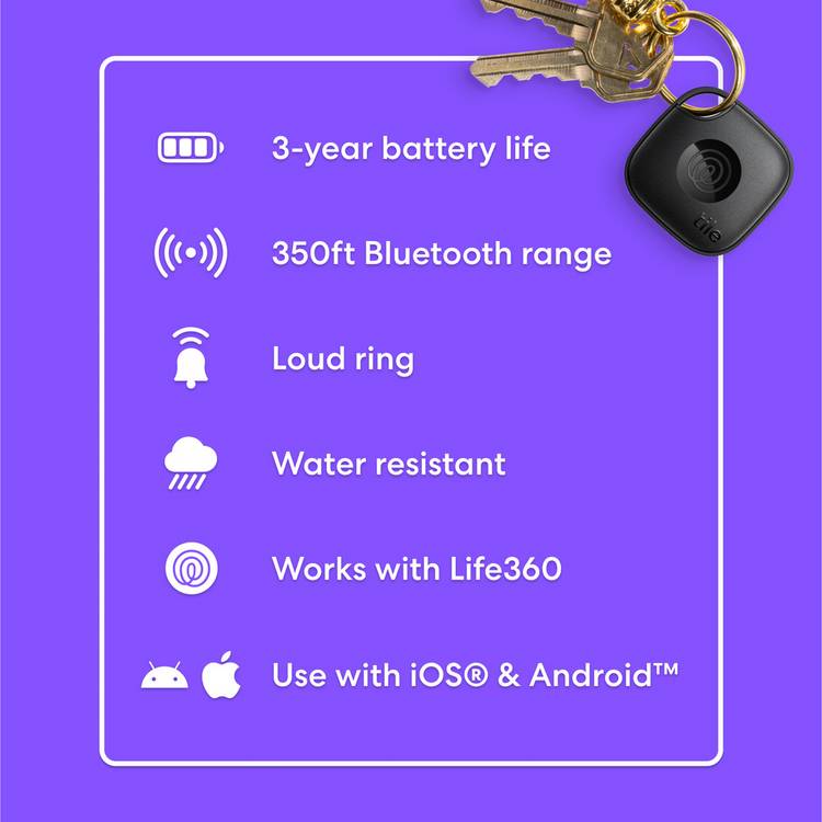 Tile Mate 2024 tracker pack of 2, imported from the UK