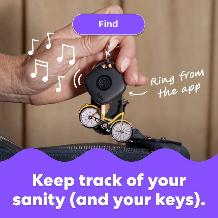 Tile By Life360 Mate 2024 Bluetooth tracker pack of 4, imported from the UK