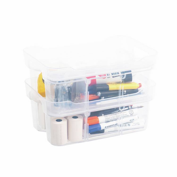 Strata 2x6L plastic storage boxes - British product