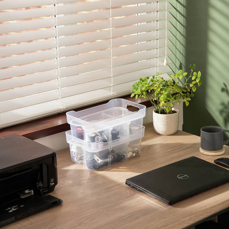 Strata 2x6L plastic storage boxes - British product
