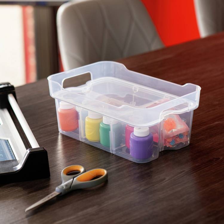 Strata 2x6L plastic storage boxes - British product