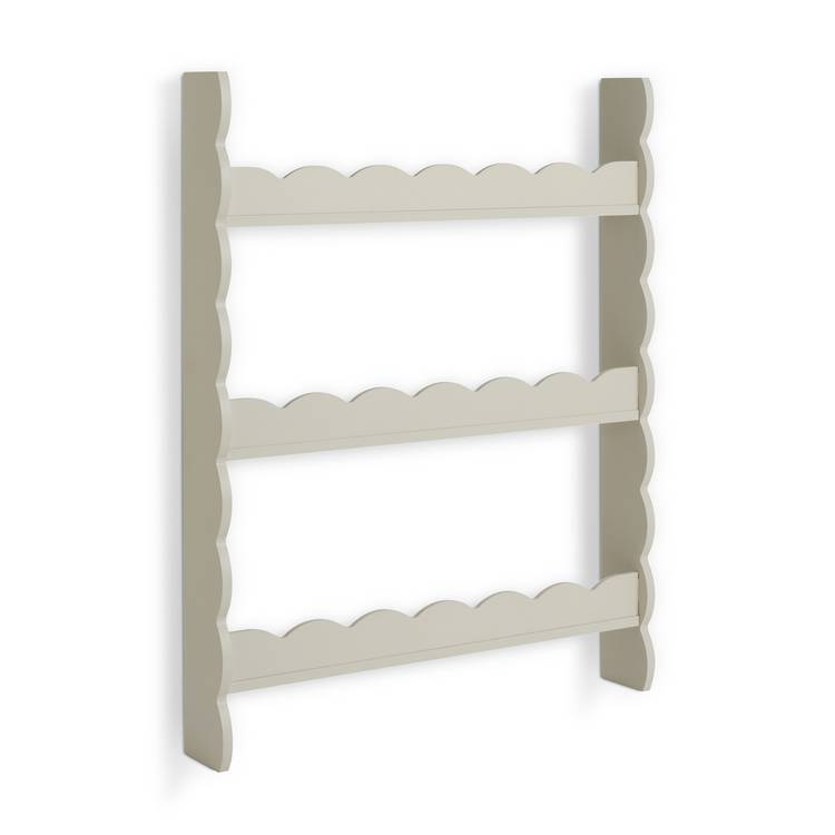 Habitat wavy grey wall storage shelf - British product