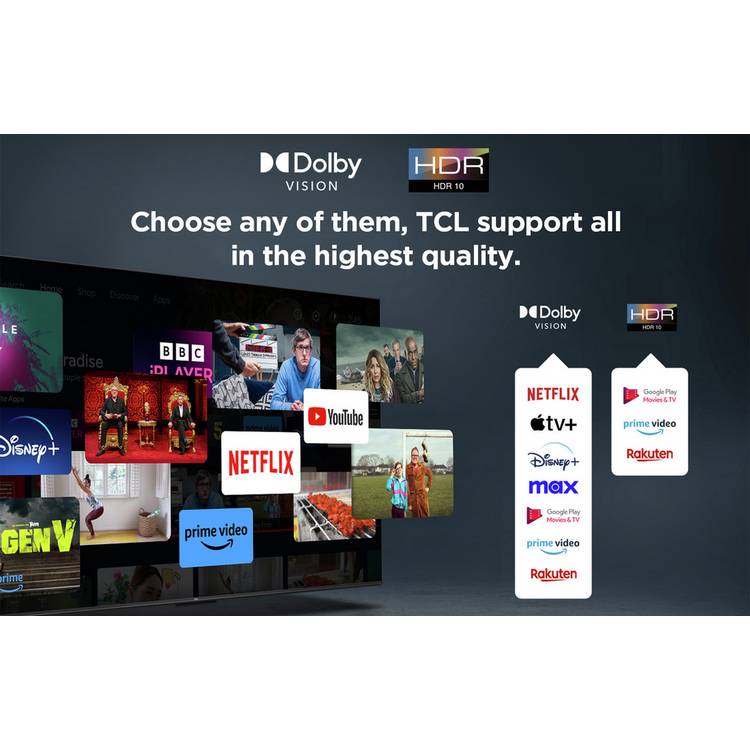 TCL 65 inch 4K UHD Smart Fire TV (British brand)