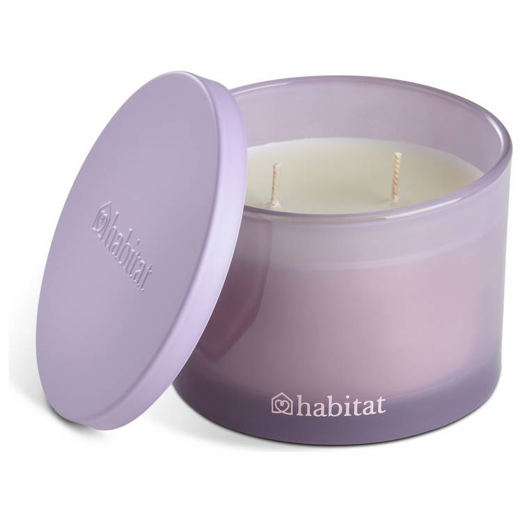 Habitat multiwick candle jasmine and pineapple flower 25-hour burn - British product