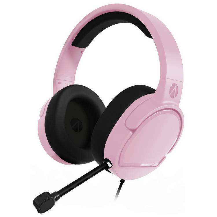 STEALTH PANTHER gaming headset in soft pink wired, UK version