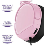 STEALTH PANTHER gaming headset in soft pink wired, UK version