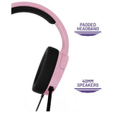 STEALTH PANTHER gaming headset in soft pink wired, UK version