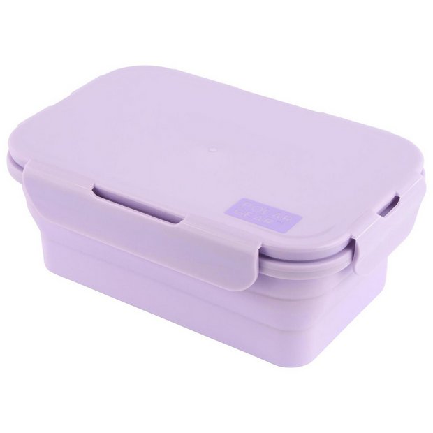 Polar Gear collapsible lunch box in lilac (British brand)