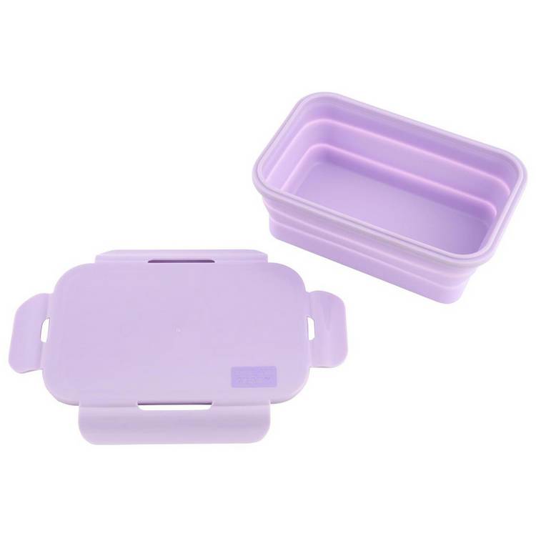 Polar Gear collapsible lunch box in lilac (British brand)