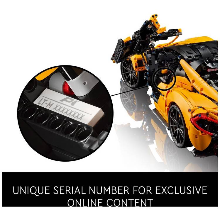 LEGO Technic McLaren P1 1:8 scale model car kit - British product