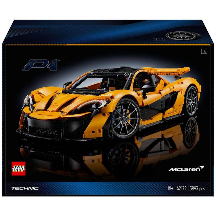 LEGO Technic McLaren P1 1:8 scale model car kit - British product