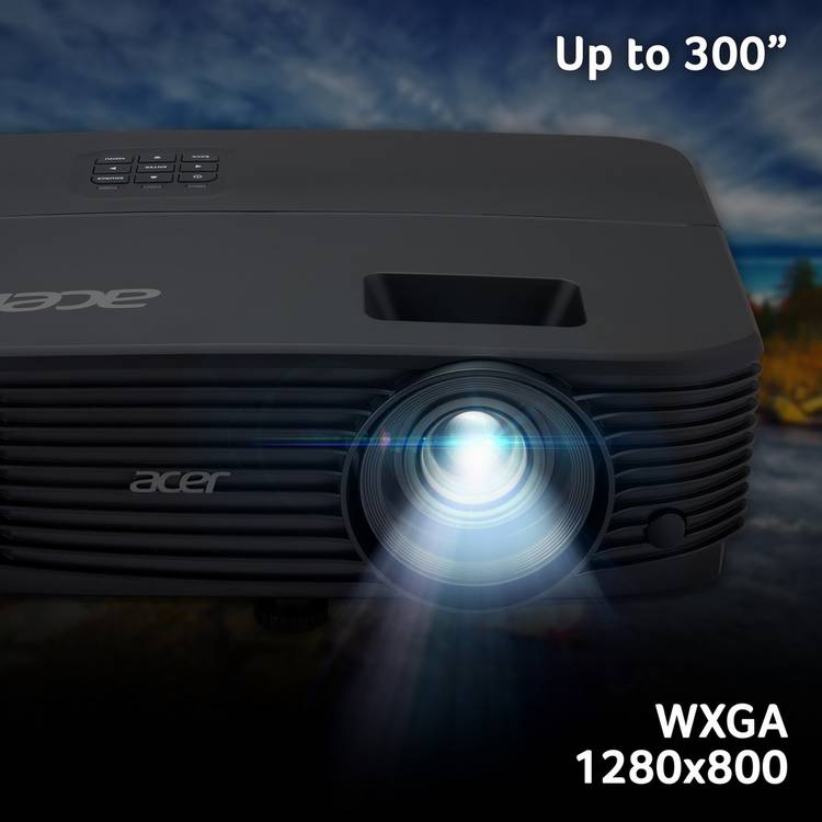 Acer X1329 DLP WXGA projector 4800 lumens - British product