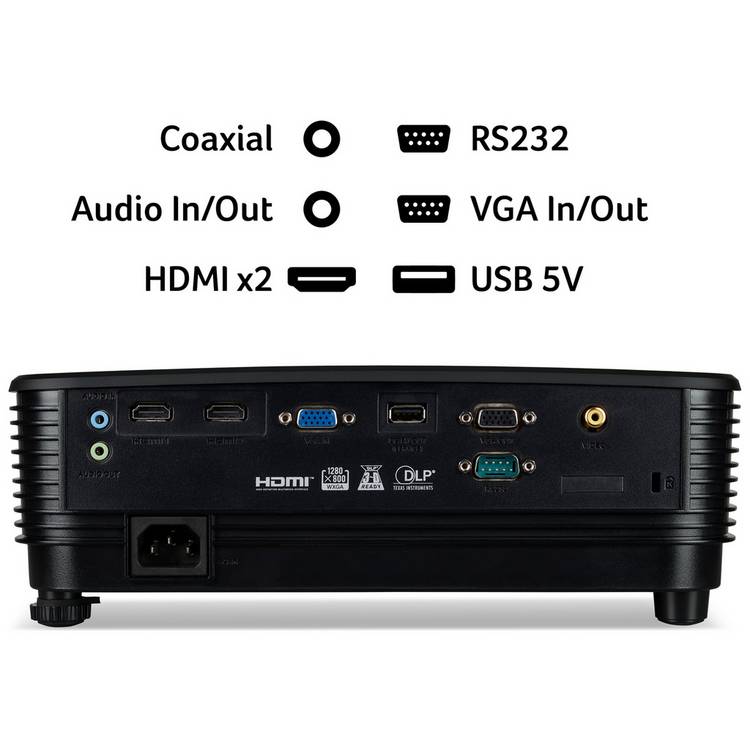 Acer X1329 DLP WXGA projector 4800 lumens - British product