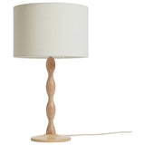 Habitat Bobbin ash wood table lamp 55cm - British product