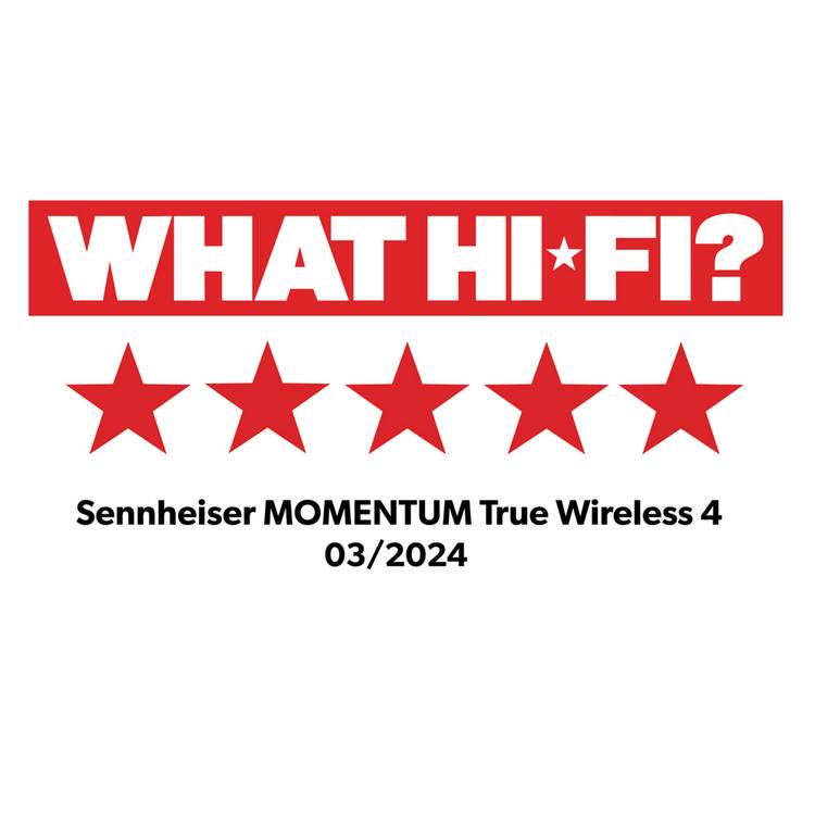 Sennheiser Momentum 4 true wireless earbuds black (British brand)