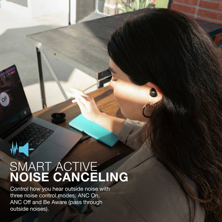 JLab JBuds ANC true wireless earbuds black, imported from the UK